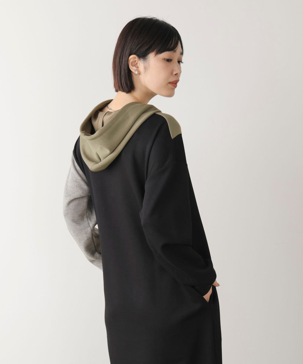 ブロッキングカットワンピース