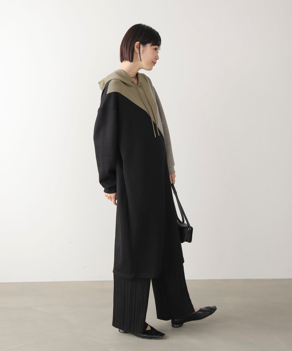 ブロッキングカットワンピース