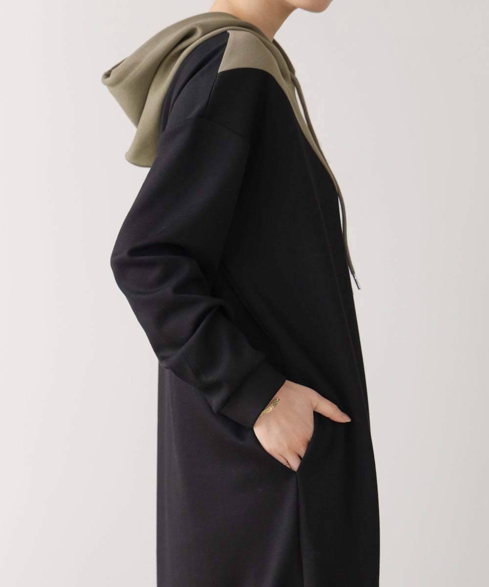 ブロッキングカットワンピース