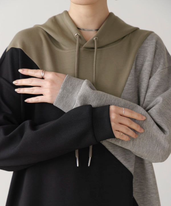 ブロッキングカットワンピース