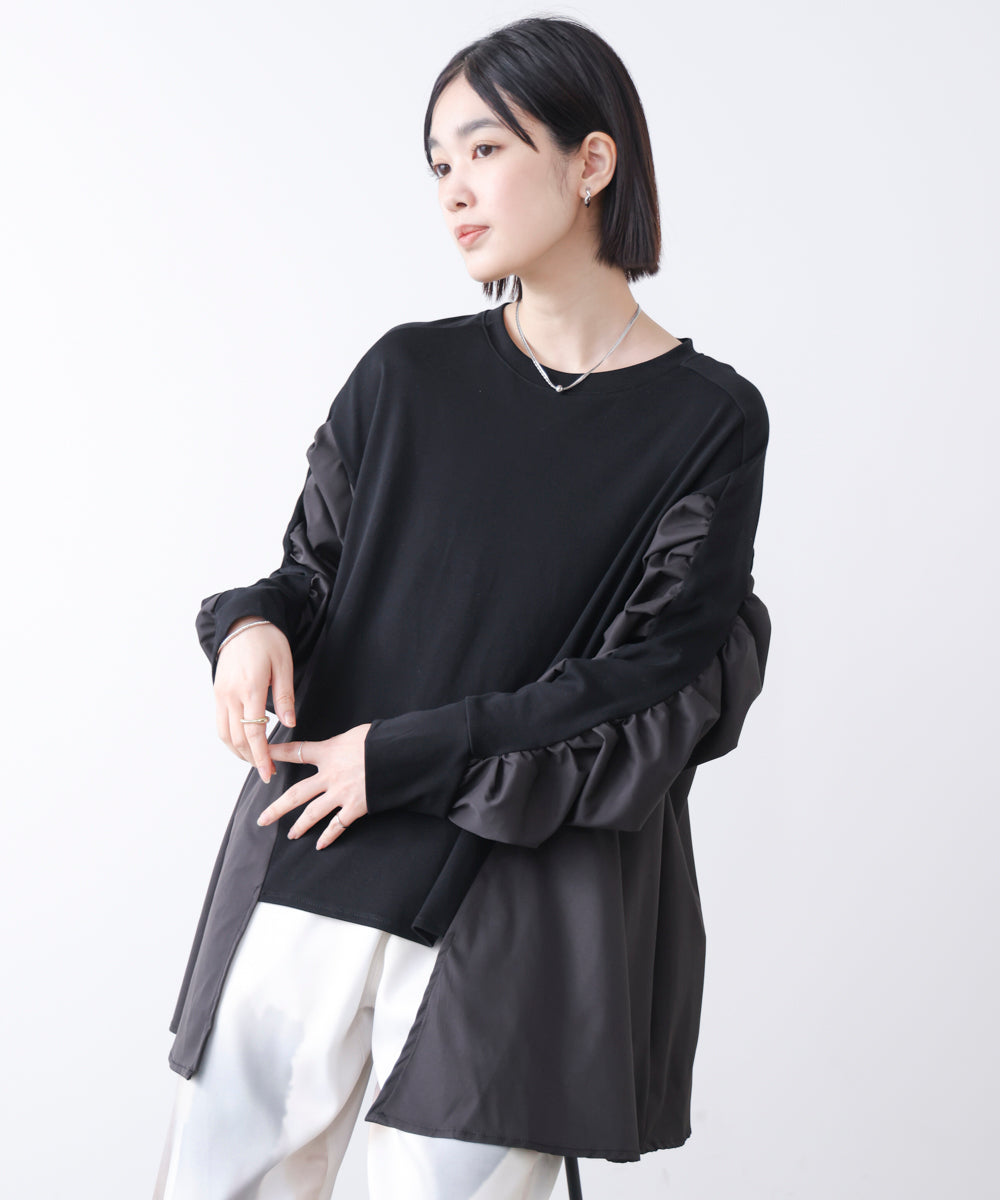 ドッキングシャーリングチュニック［3/18発送予定］