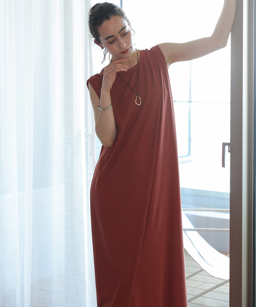 クリアクール肩タックワンピース［5/15発送予定］