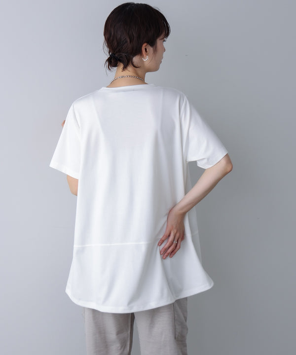 箔エンボスロゴチュニック