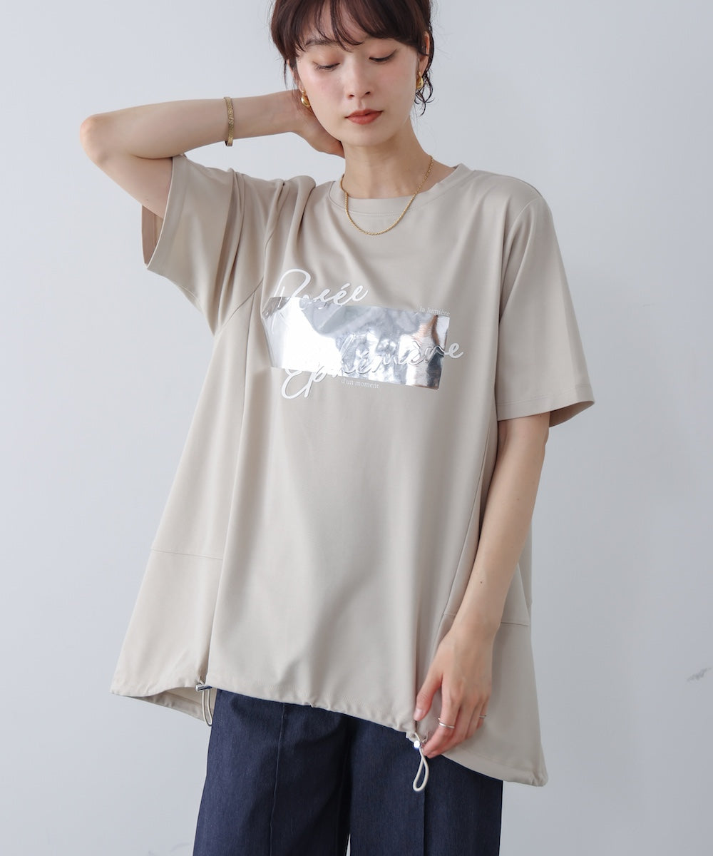 箔エンボスロゴチュニック