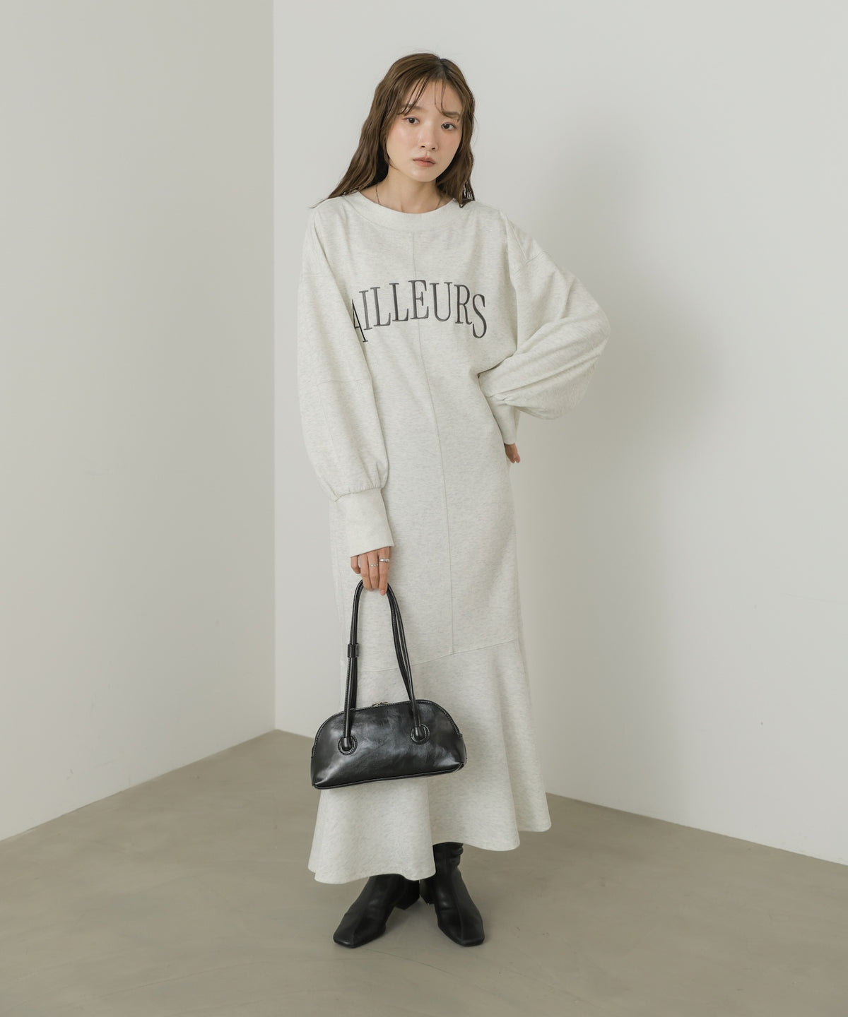 上品見え美シルエットマーメイドカットワンピース