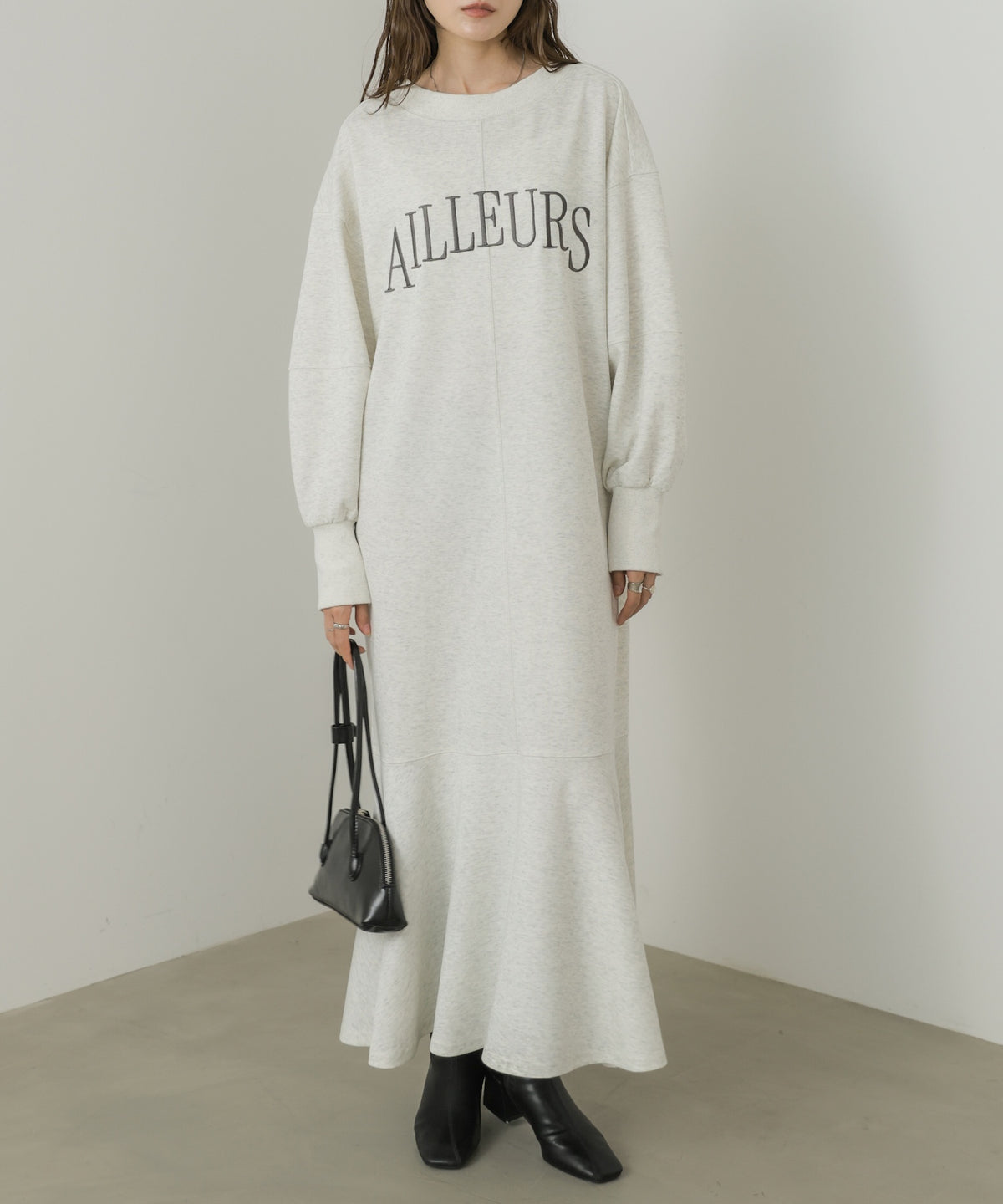 上品見え美シルエットマーメイドカットワンピース