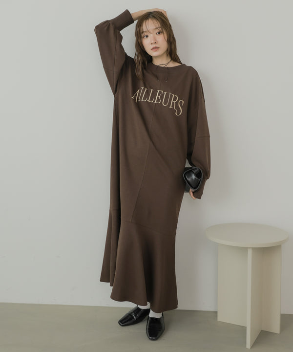 上品見え美シルエットマーメイドカットワンピース