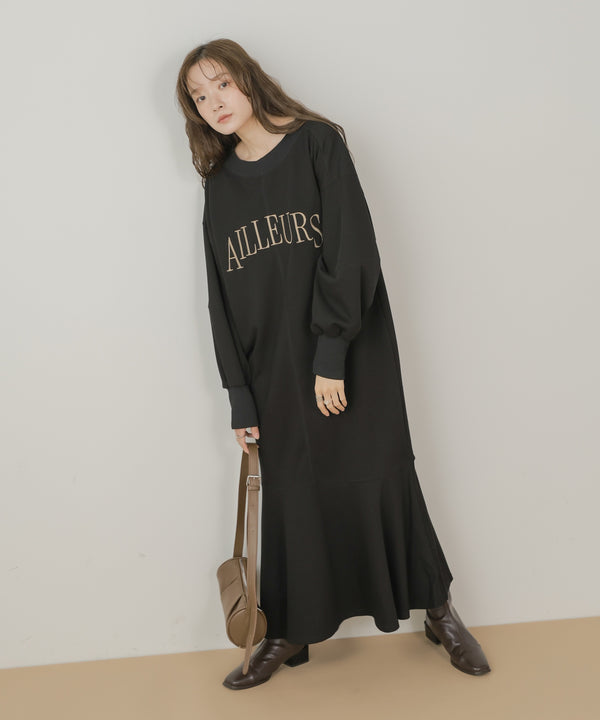 上品見え美シルエットマーメイドカットワンピース