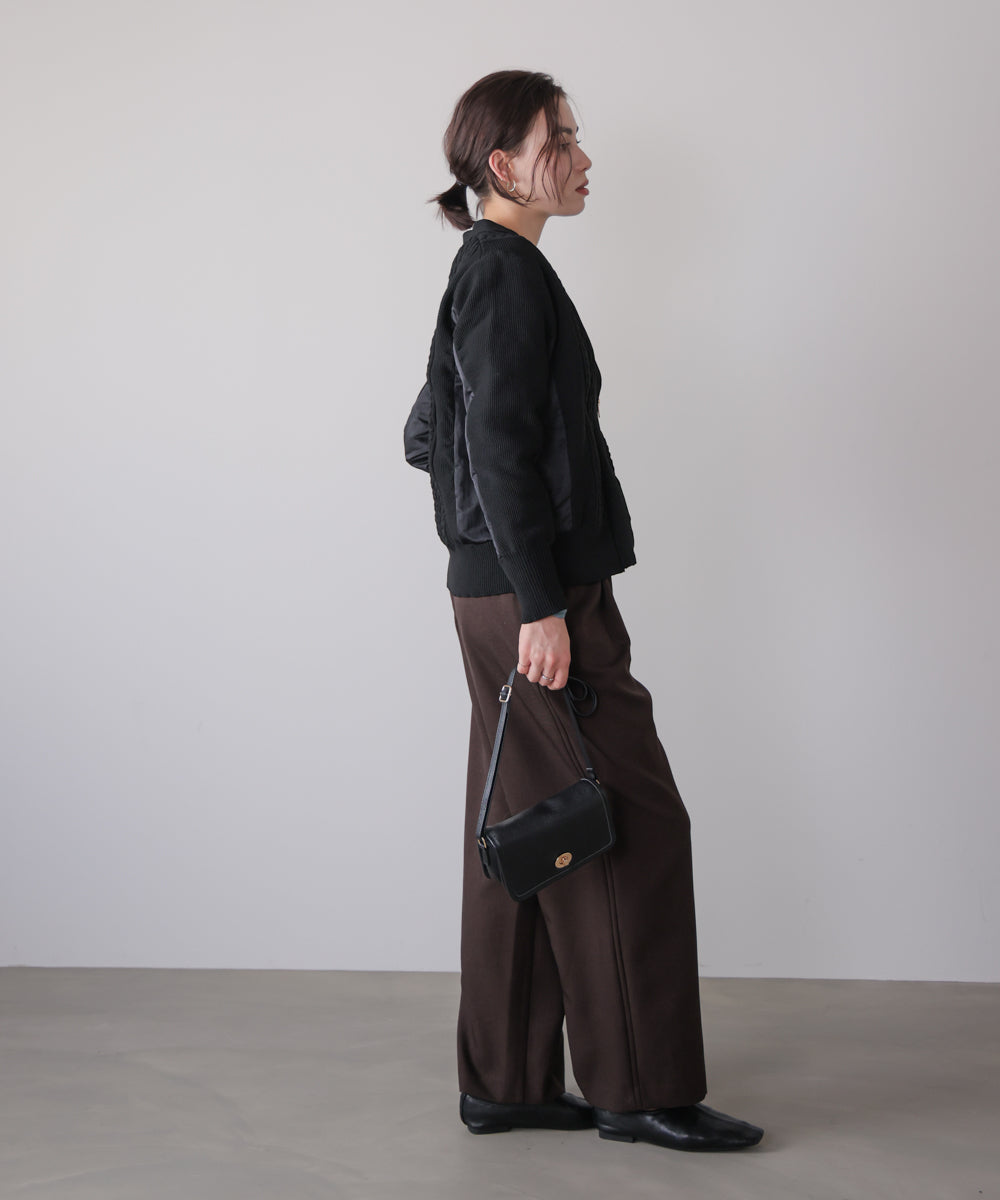 ケーブル布帛ドッキングＺＩＰブルゾン