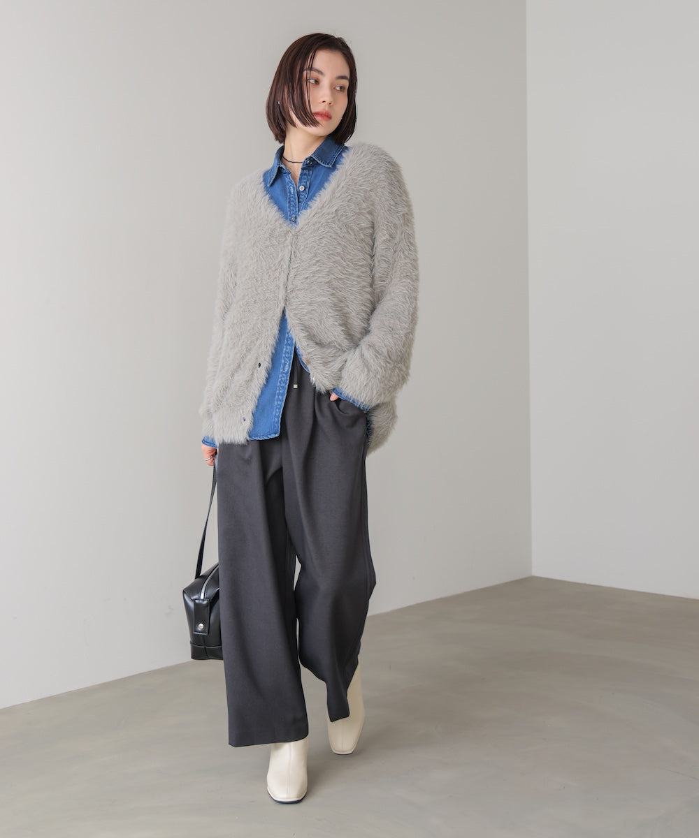 起毛加工シャギーカーディガン［11/20発送予定］