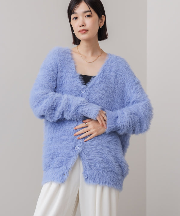 起毛加工シャギーカーディガン［11/20発送予定］