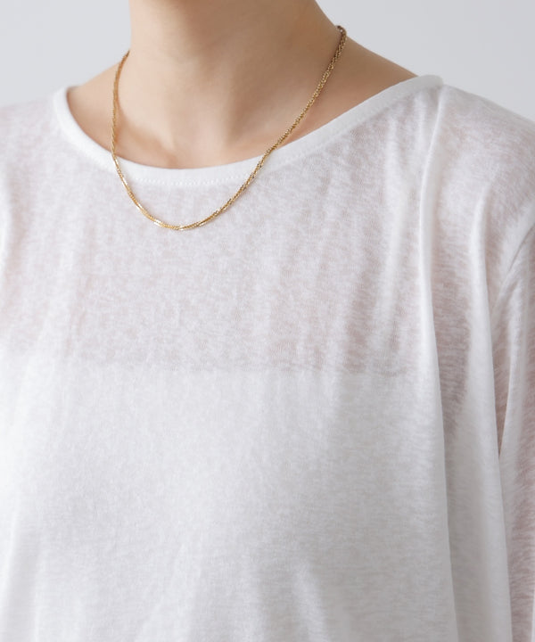 【WEB限定】オーバーサイズシアーウエストマークトップス