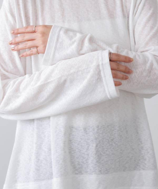 【WEB限定】オーバーサイズシアーウエストマークトップス