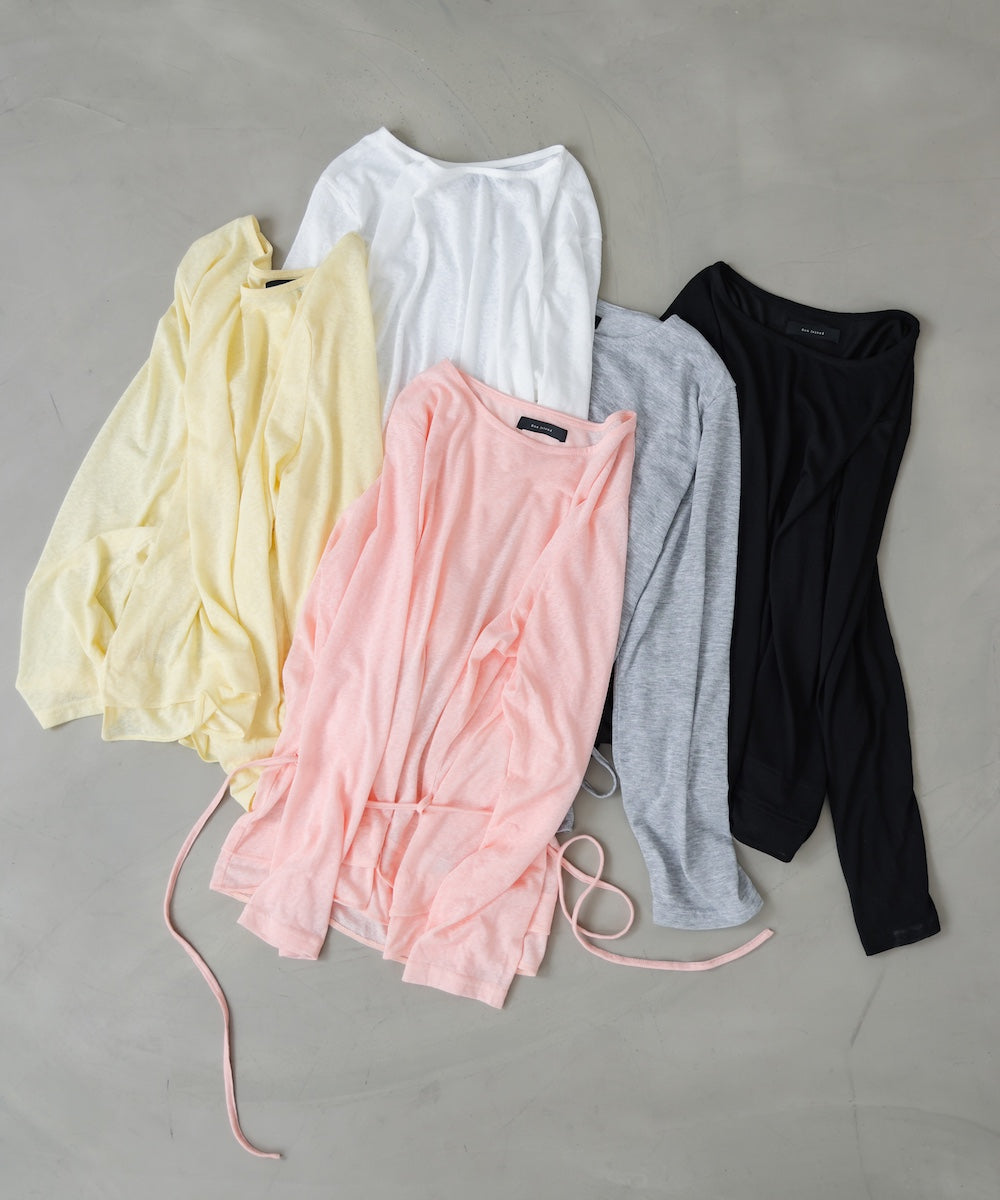 【WEB限定】オーバーサイズシアーウエストマークトップス