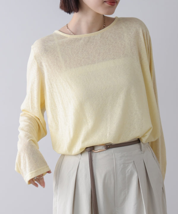 【WEB限定】オーバーサイズシアーウエストマークトップス