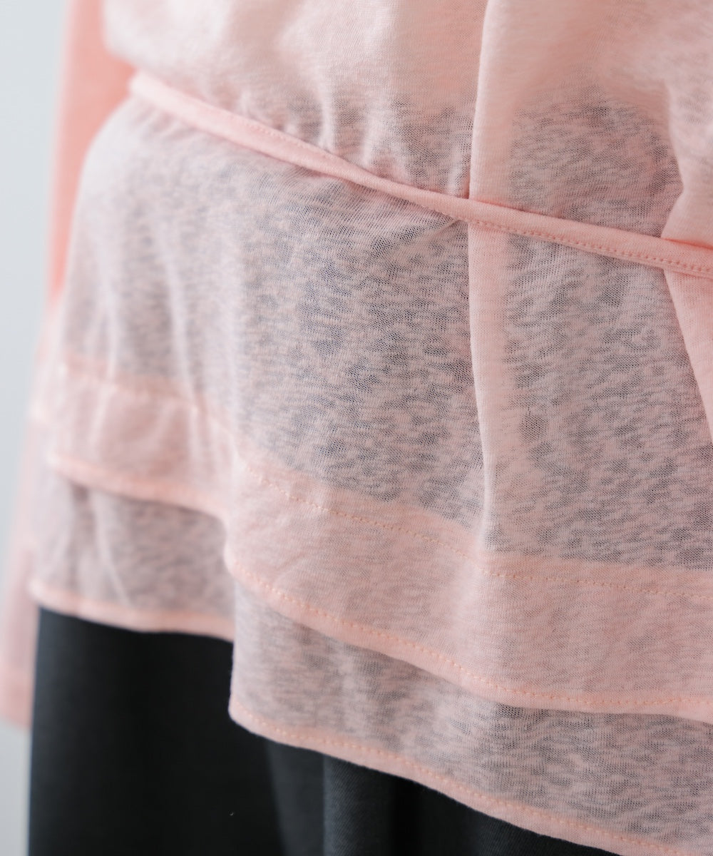 【WEB限定】オーバーサイズシアーウエストマークトップス