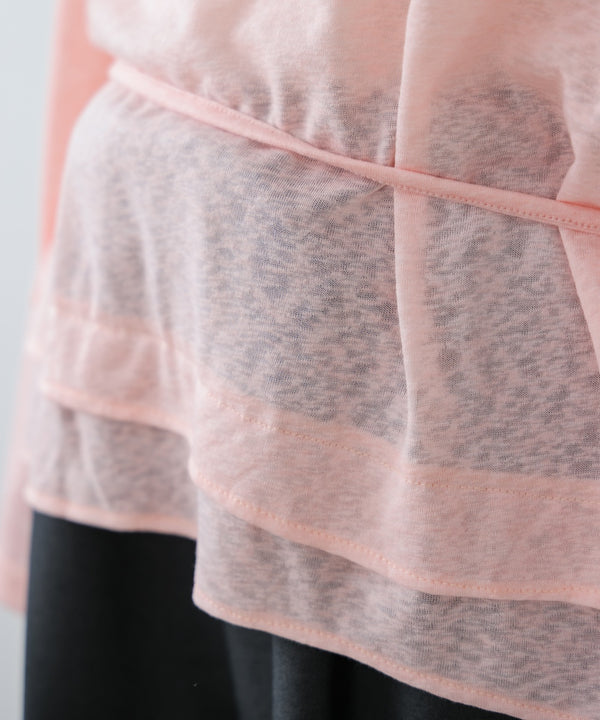 【WEB限定】オーバーサイズシアーウエストマークトップス