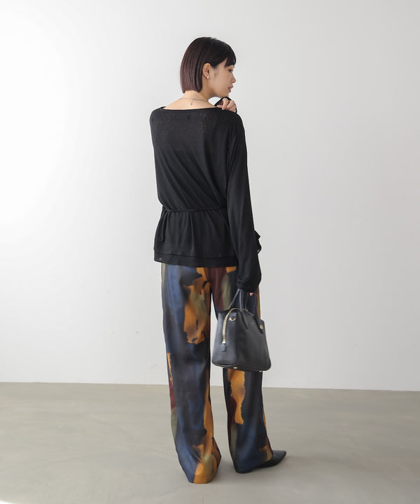 【WEB限定】オーバーサイズシアーウエストマークトップス