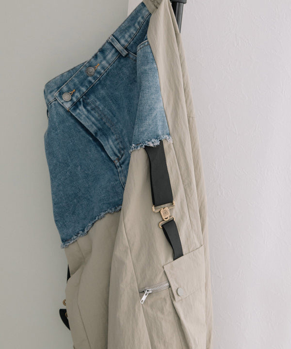 DENIM×MILITARY RM SKIRT