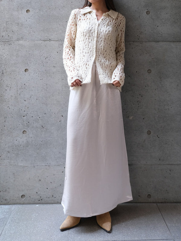 MOHAIR POLO KNIT CD(ﾓﾍｱﾎﾟﾛﾆｯﾄｶｰﾃﾞ)