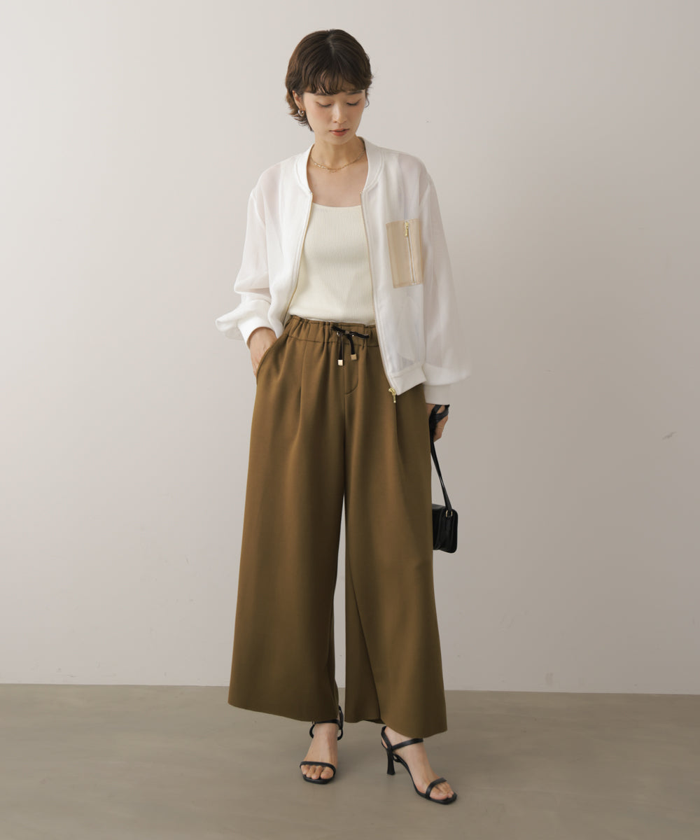 パウンドストレッチセミワイドパンツ