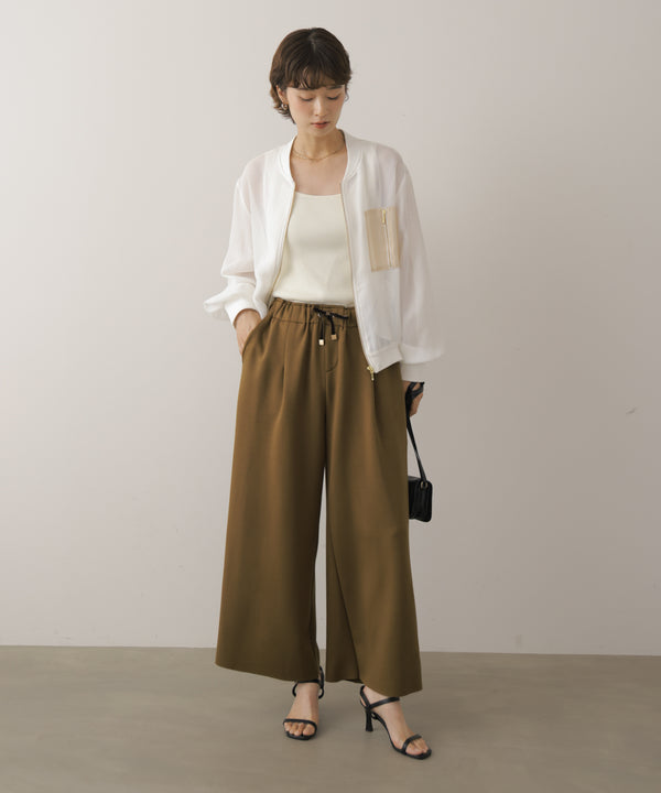 パウンドストレッチセミワイドパンツ