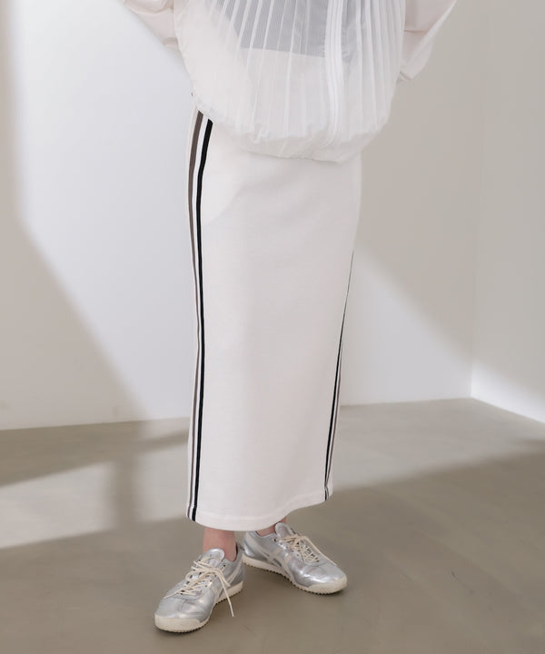 ストロングコットン裏毛サイドラインスカート