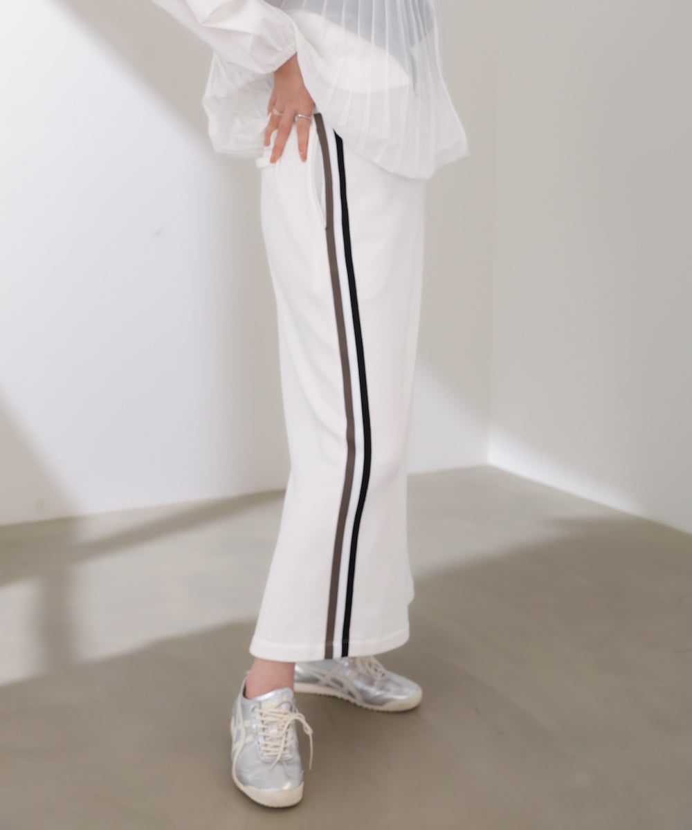 ストロングコットン裏毛サイドラインスカート