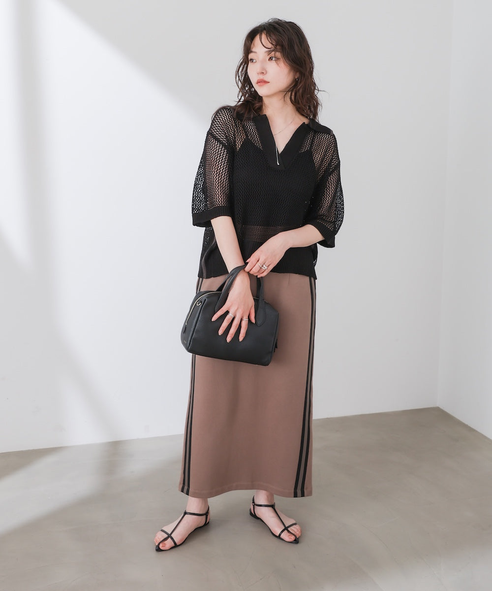 ストロングコットン裏毛サイドラインスカート