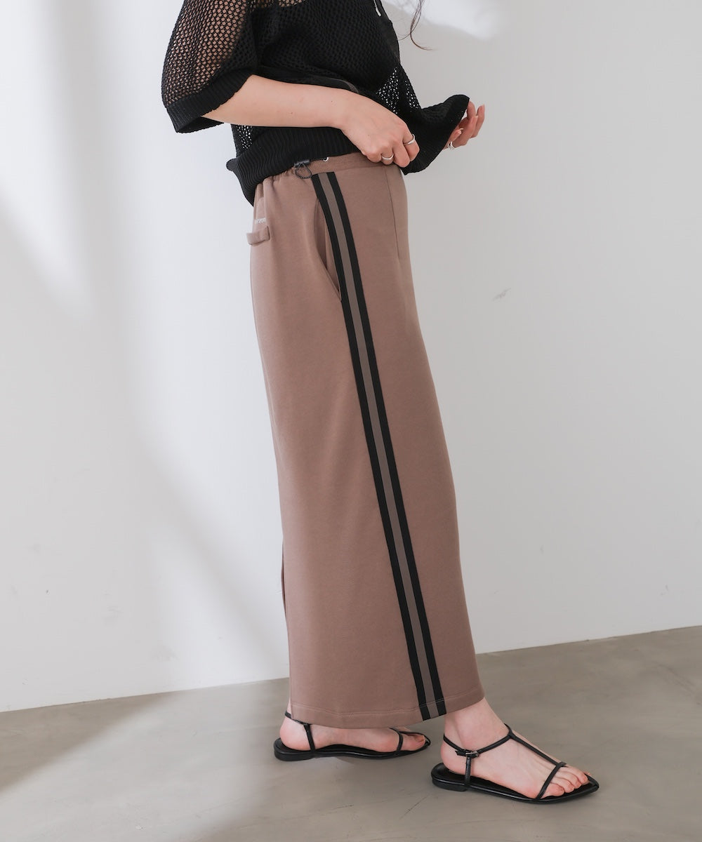 ストロングコットン裏毛サイドラインスカート