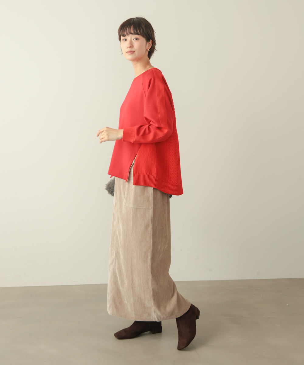 ブロークンツイルタイトスカート［10/28発送予定］