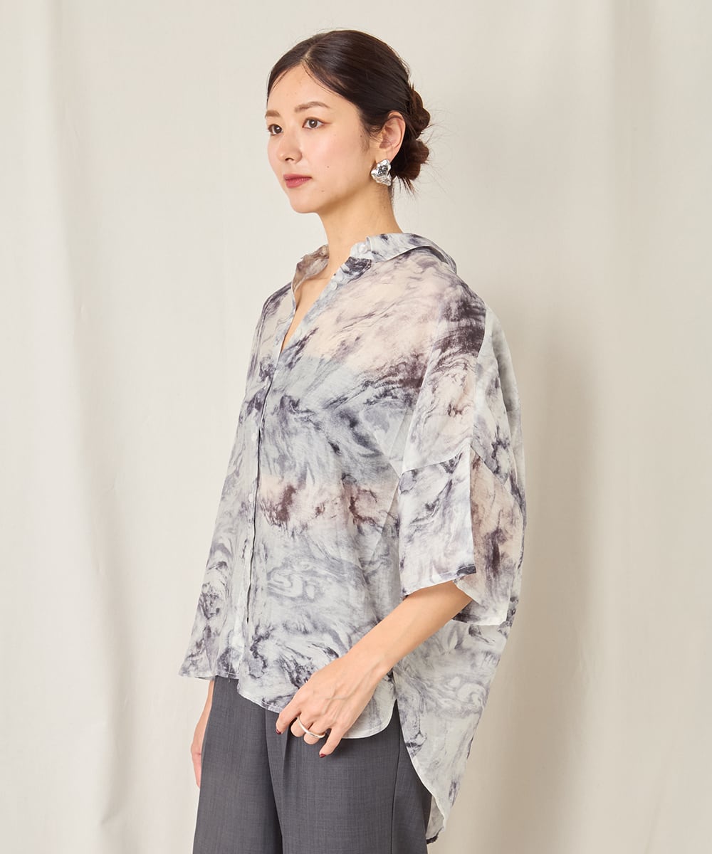 PRINTED SHORT SLEEVE SHIRTGR