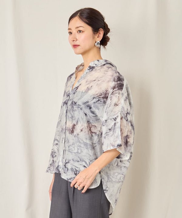 PRINTED SHORT SLEEVE SHIRTGR