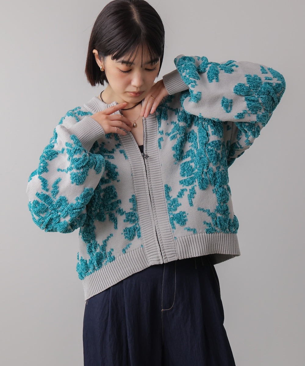 フラワーモールカーデ