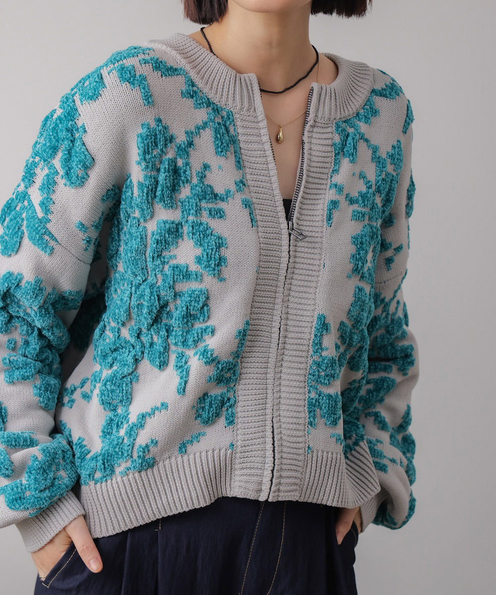 フラワーモールカーデ