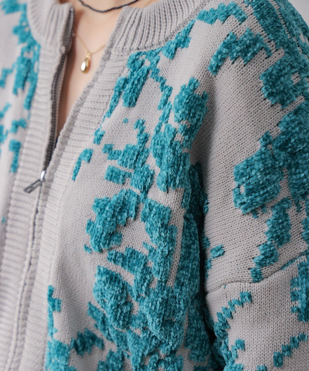 フラワーモールカーデ