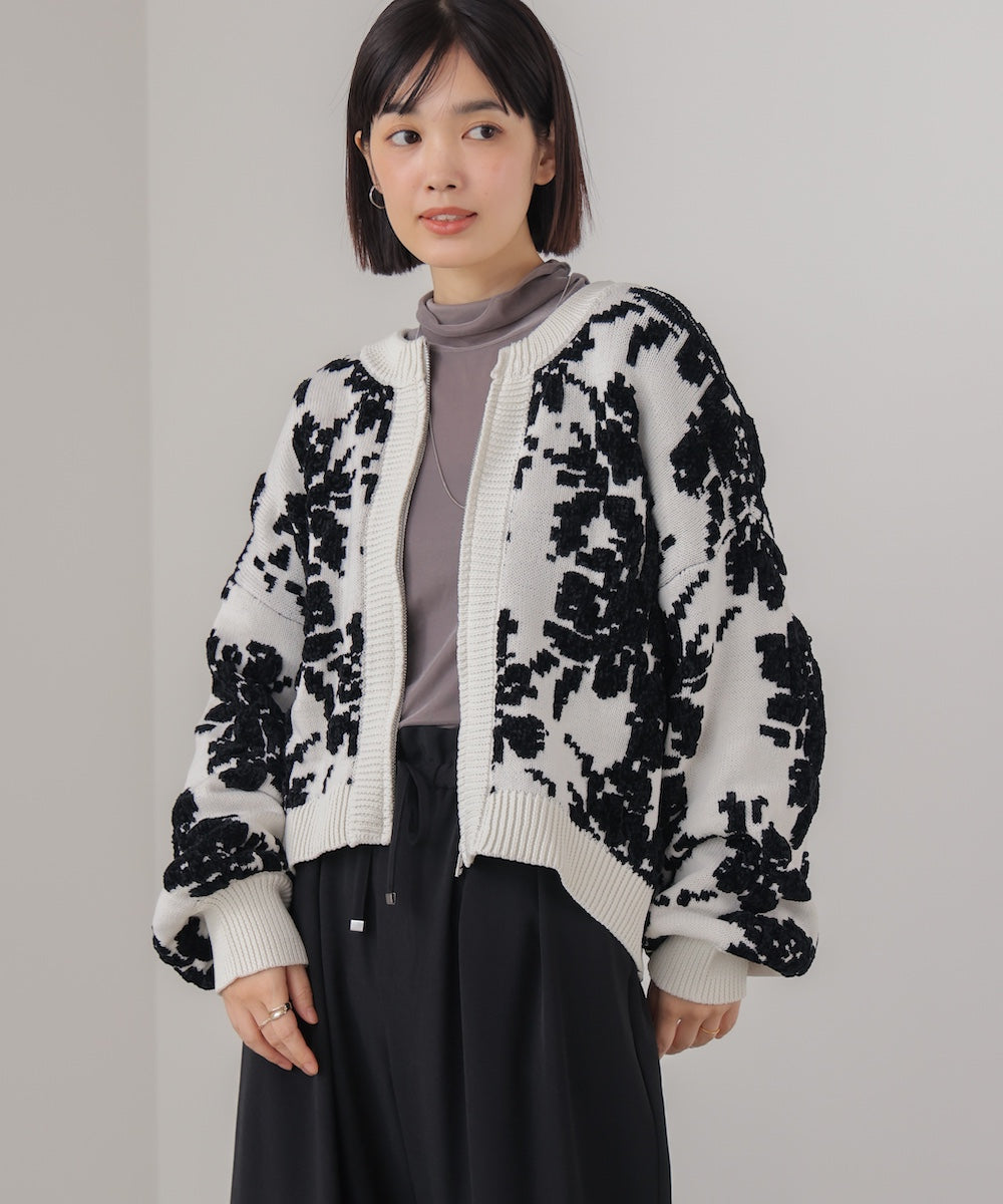 フラワーモールカーデ