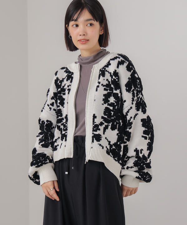 フラワーモールカーデ