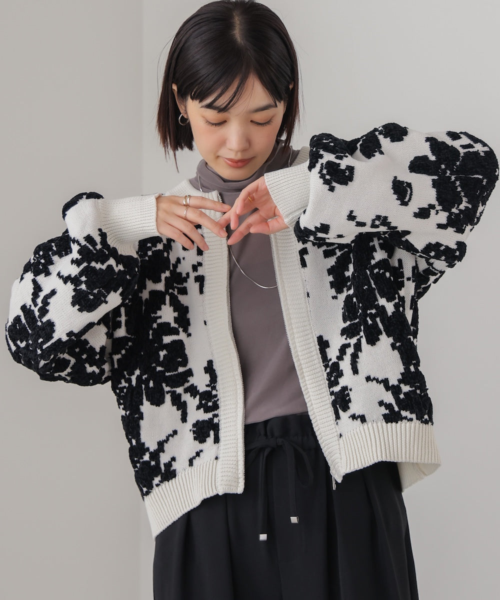 フラワーモールカーデ