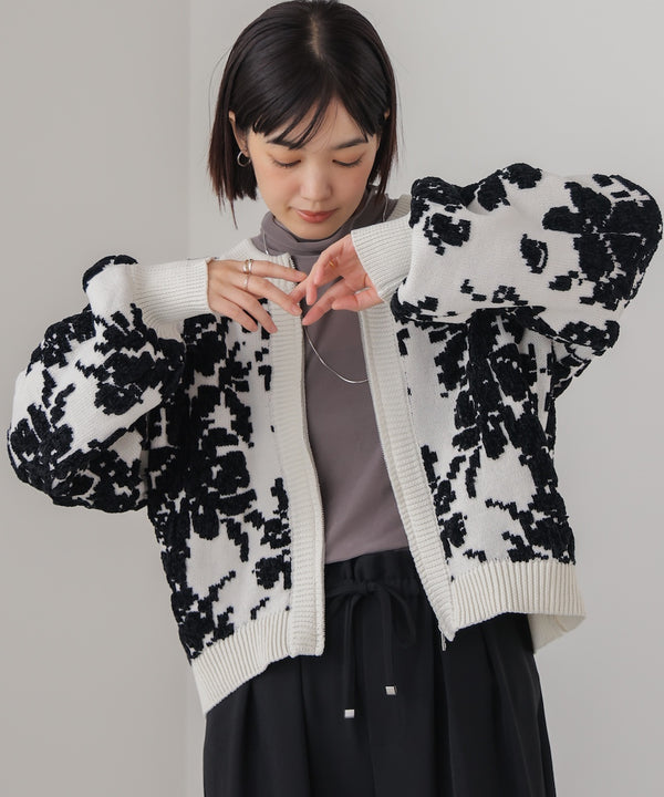 フラワーモールカーデ