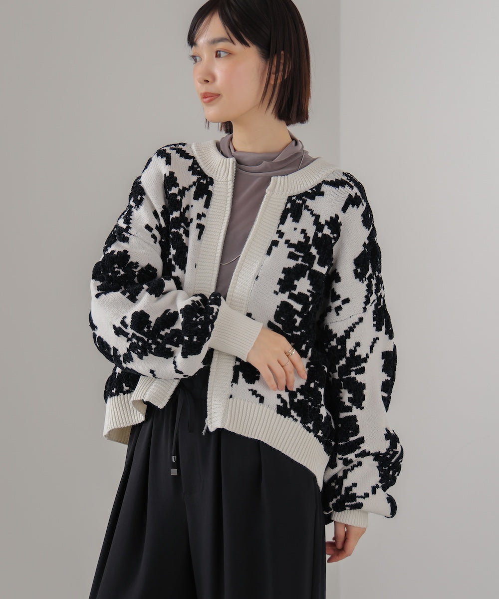 フラワーモールカーデ