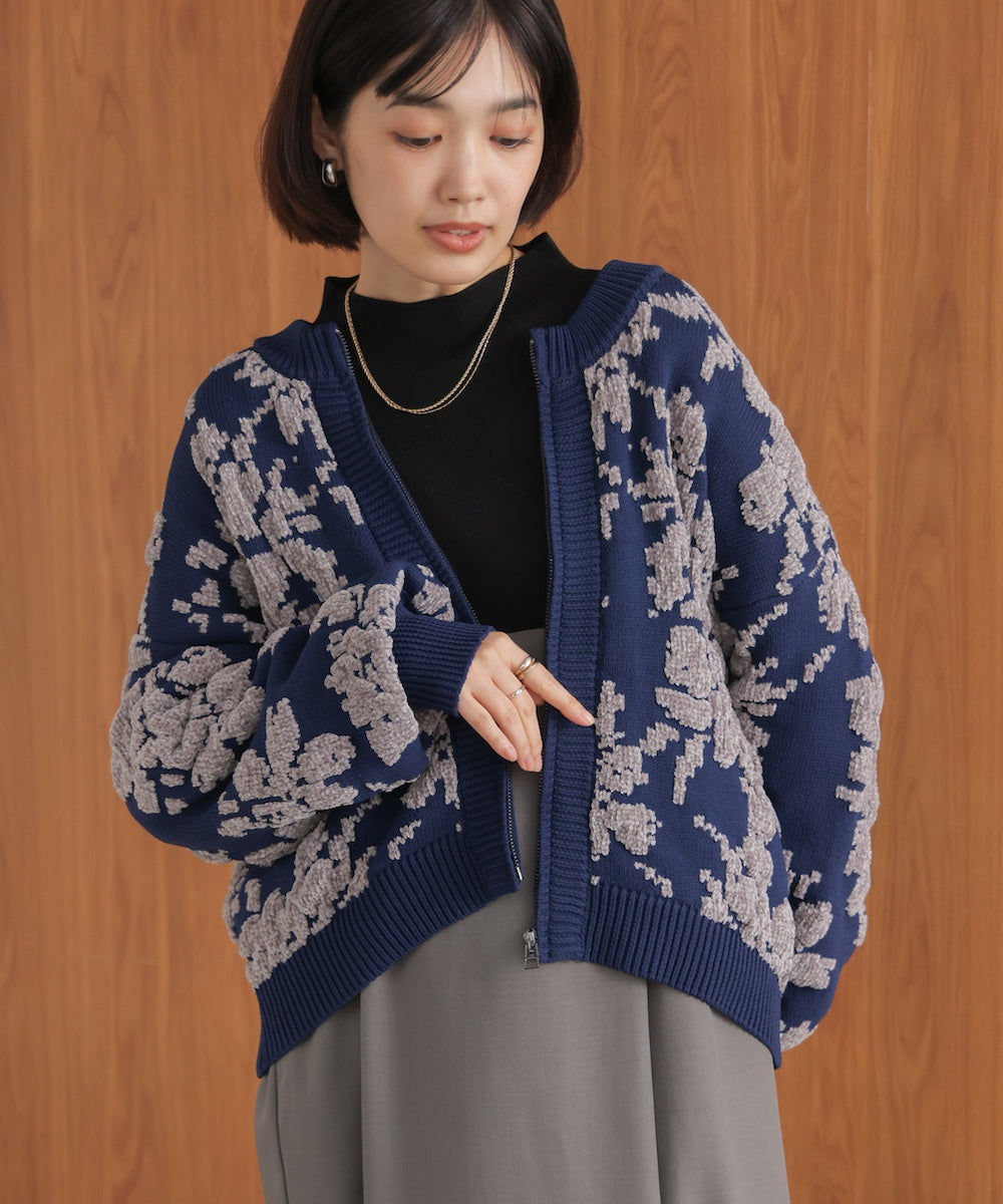 フラワーモールカーデ