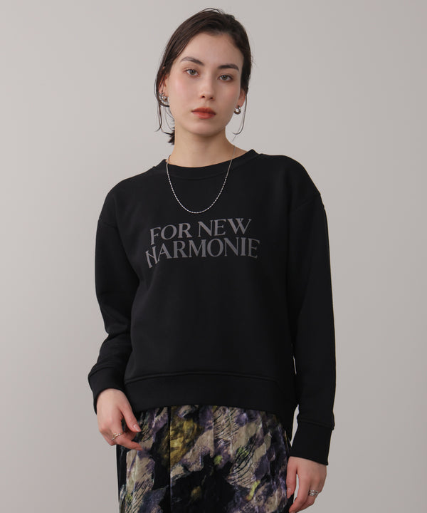 裏起毛レタリングロゴプルオーバー