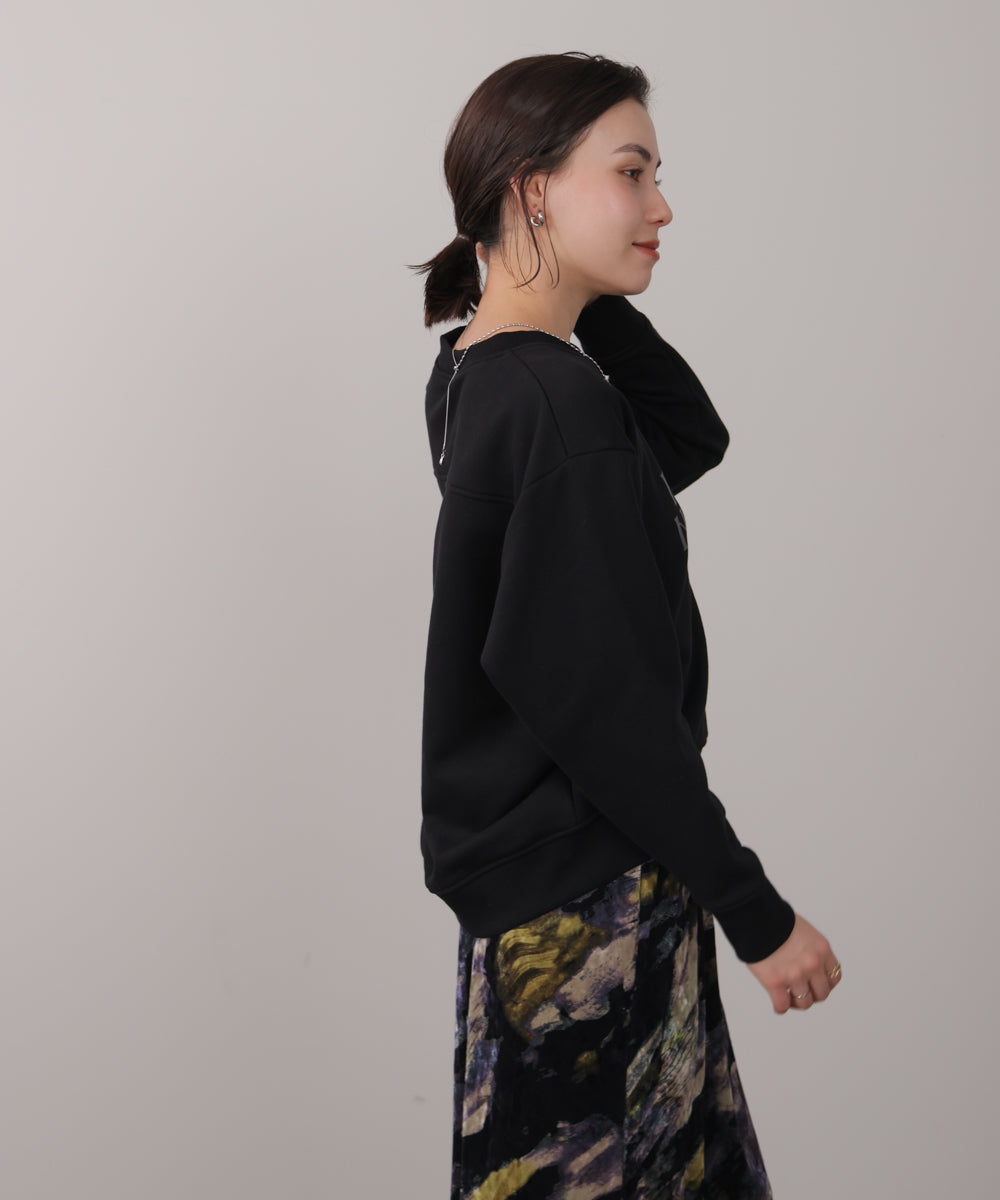 裏起毛レタリングロゴプルオーバー