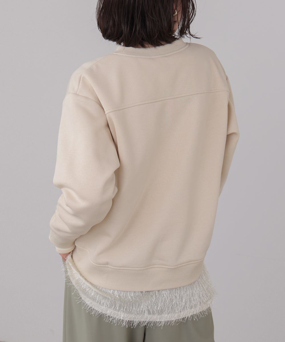 裏起毛レタリングロゴプルオーバー