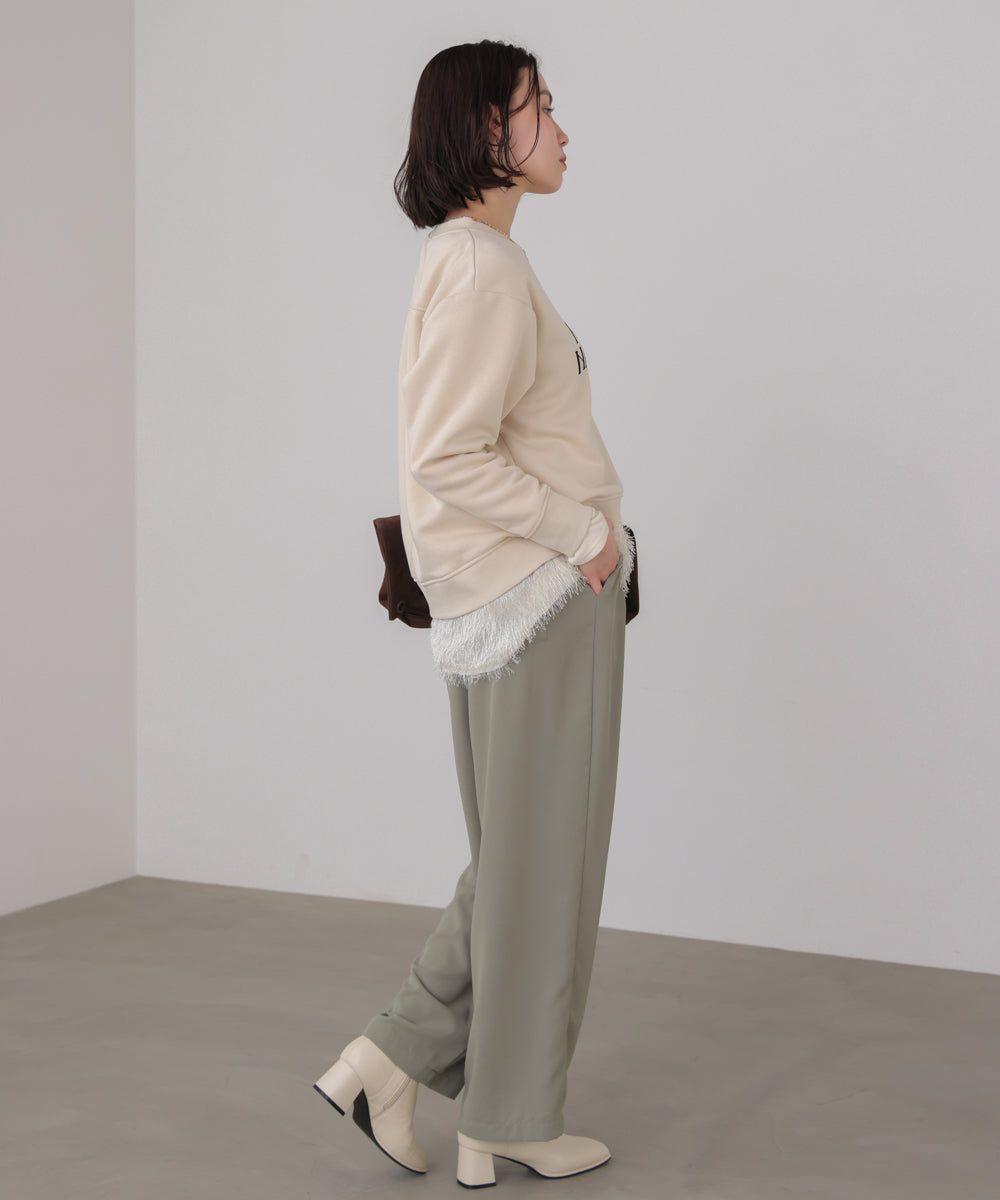 裏起毛レタリングロゴプルオーバー