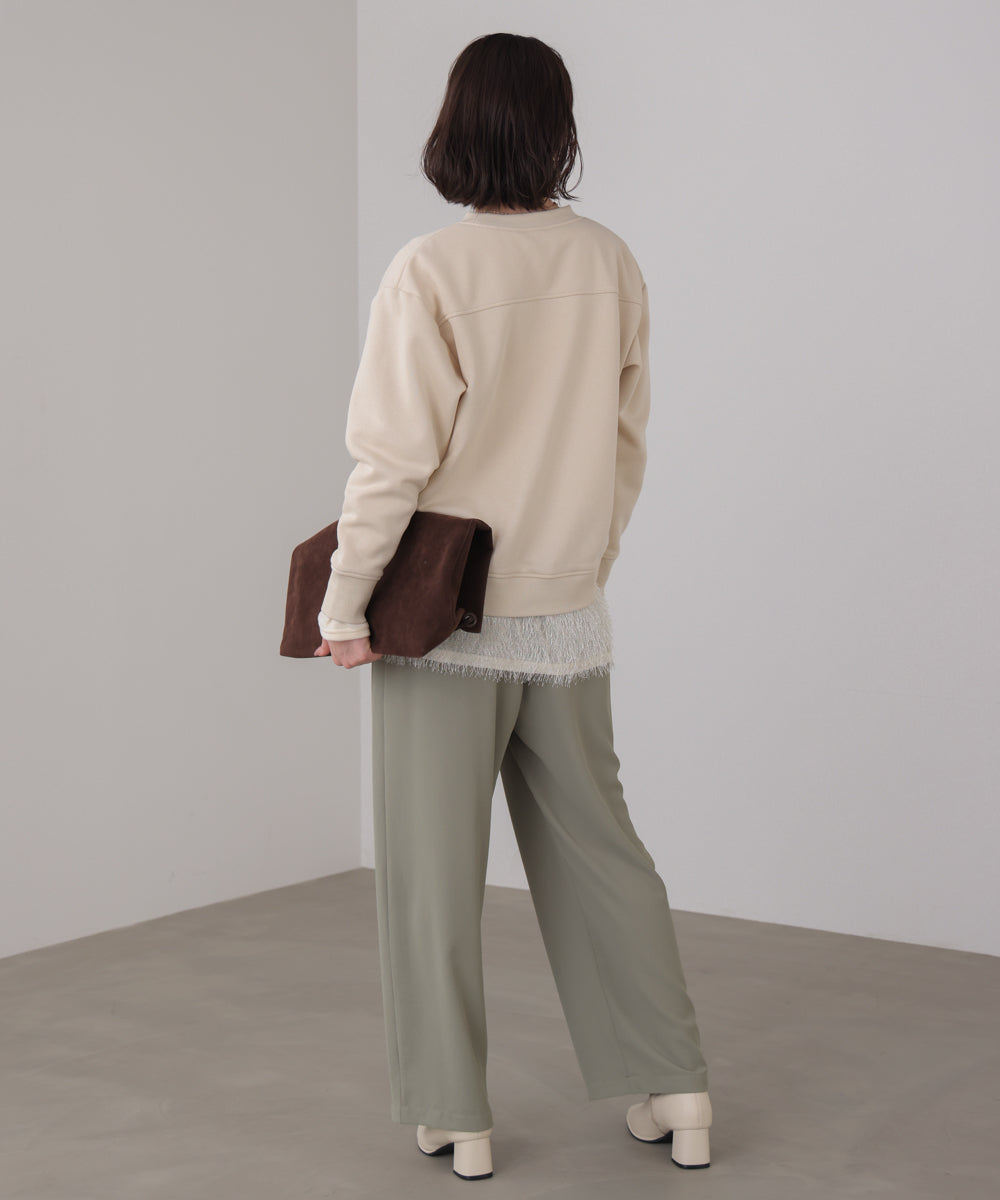 裏起毛レタリングロゴプルオーバー