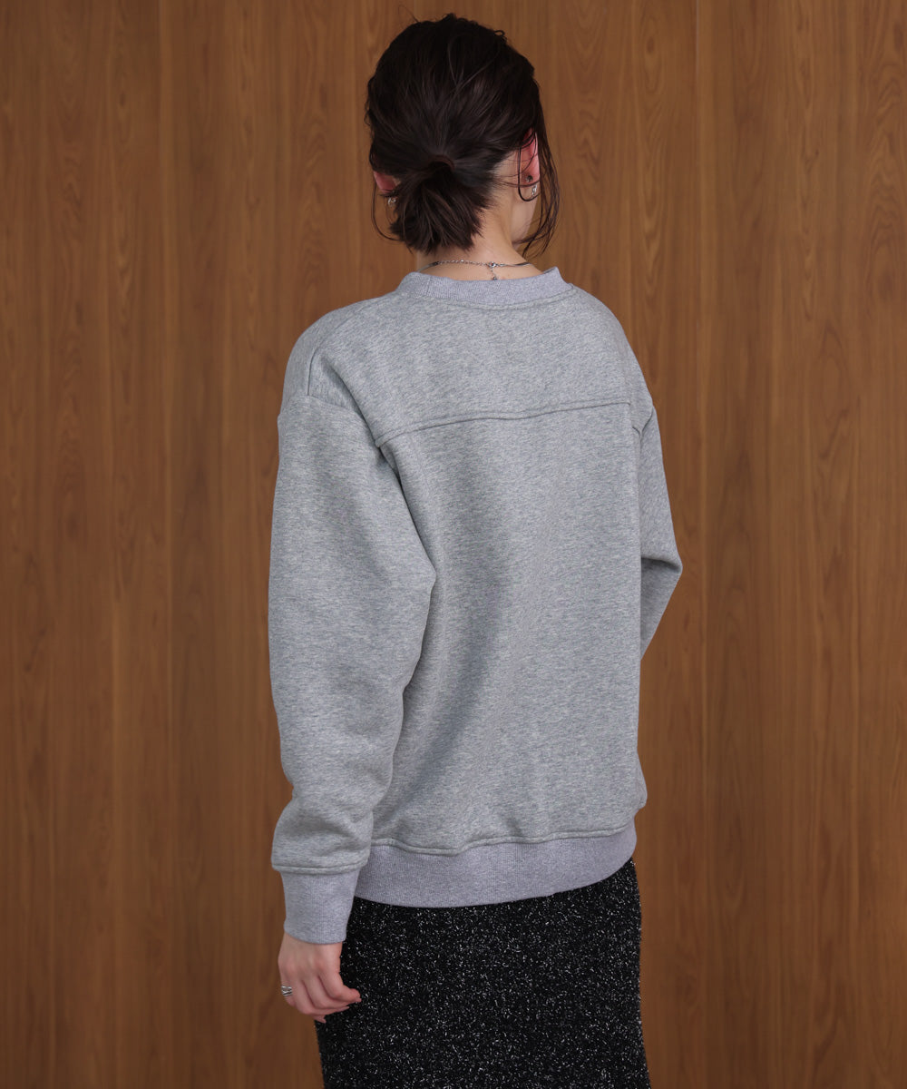 裏起毛レタリングロゴプルオーバー