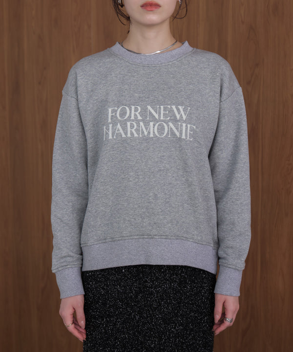 裏起毛レタリングロゴプルオーバー