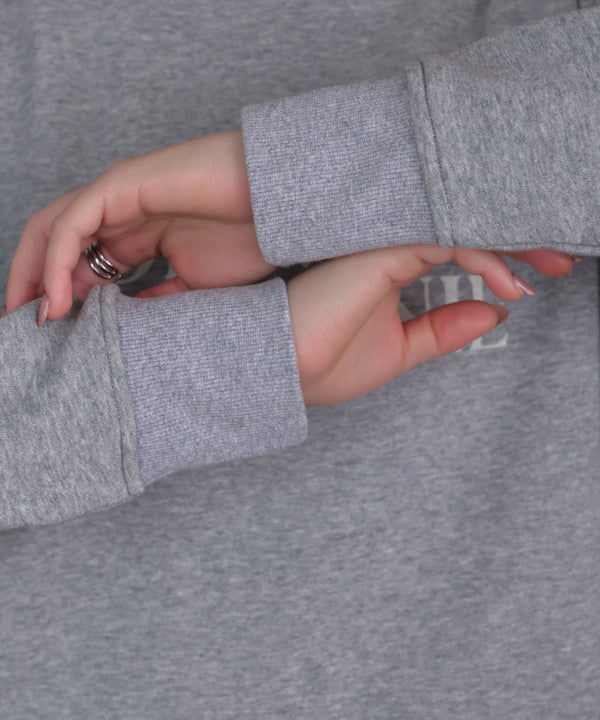 裏起毛レタリングロゴプルオーバー